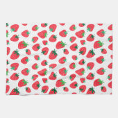イチゴ満載 キッチンタオル (横)