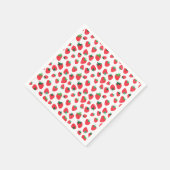 イチゴ満載 スタンダードカクテルナプキン (角)