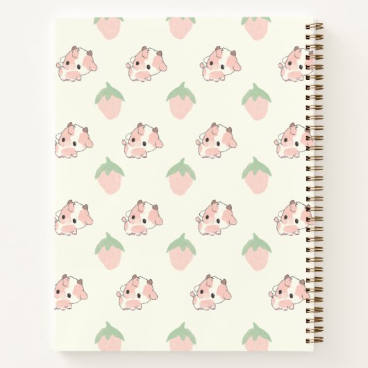 イチゴ牛 ノートブック (裏面)