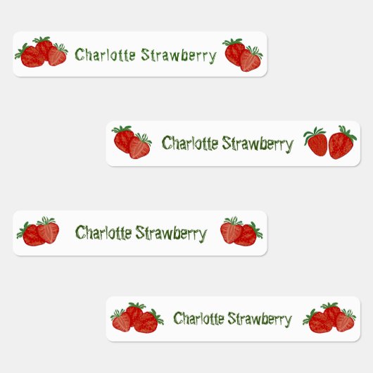 イチゴ甘いフルーツ新鮮なかわいいショールオフィス ラベル (グループ)
