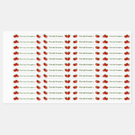 イチゴ甘いフルーツ新鮮なかわいいショールオフィス ラベル