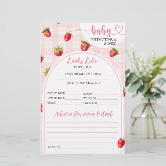 イチゴ甘い素朴赤ちゃん女の子シャワーゲーム (スタンド正面)