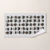 イチゴ甘みのかわいい果物の水彩 バスタオルセット (ハンドタオル)