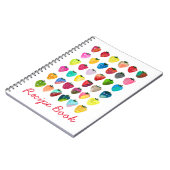 イチゴ甘味かわいいフルーツレシピ ノートブック (左側)