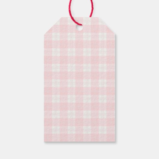 イチゴ甘素朴おむつベビーガールシャワー ギフトタグ (裏面)