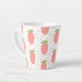 イチゴ畑 カフェラテマグ (左アングル)