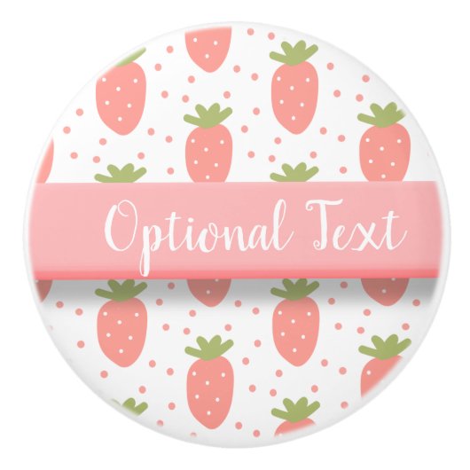 イチゴ畑 セラミックノブ (正面)