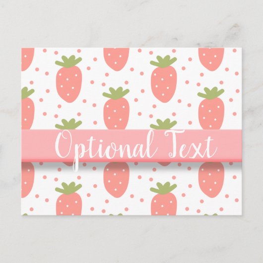 イチゴ畑 ポストカード (正面)