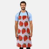 イチゴ畑：無限の甘さ エプロン (着用した状態)