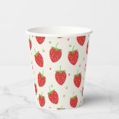 イチゴ紙カップ 紙コップ (正面)