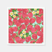 イチゴ紙ナプキン スタンダードカクテルナプキン (正面)