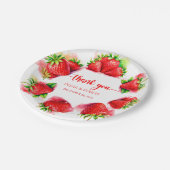 イチゴ紙プレート – かわいい&おもしろい食器 ペーパープレート (アングル)