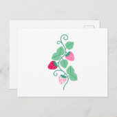 イチゴ縁ど ポストカード (正面/裏面)