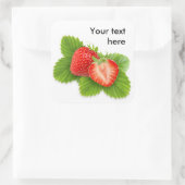 イチゴ葉オン スクエアシール (バッグ)