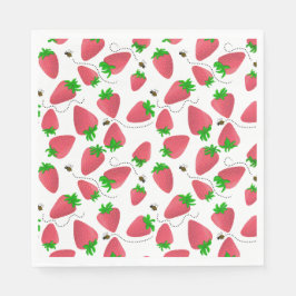イチゴ誕生日おもしろいトレンディー紙ナプキンス スタンダードランチョンナプキン