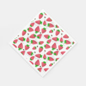 イチゴ誕生日おもしろいトレンディー紙ナプキンス スタンダードランチョンナプキン (角)