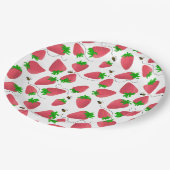 イチゴ誕生日おもしろいトレンディー紙プレート ペーパープレート (アングル)