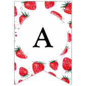 イチゴ誕生日のバンティングバナー バンティングフラッグ (第3の旗)