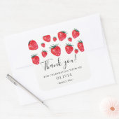 イチゴ誕生日の好意シール スクエアシール (封筒)