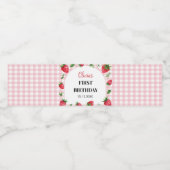 イチゴ誕生日ウォーターボトルラベルベリースウィート ペットボトルラベル (シングルラベル)