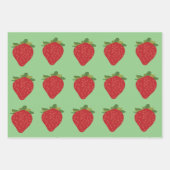 イチゴ誕生日サマーイチゴ ラッピングペーパーシート (正面3)