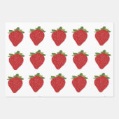 イチゴ誕生日サマーイチゴ ラッピングペーパーシート (正面2)