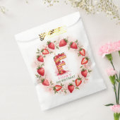 イチゴ誕生日ステッカーFケーキ フェイバーバッグ (封をした状態)