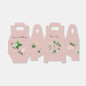 イチゴ誕生日パーティーピンク白い果実 フェイバーボックス (折り畳みなし)