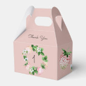 イチゴ誕生日パーティーピンク白い果実 フェイバーボックス (正面サイド)