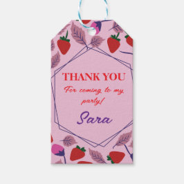 イチゴ誕生日パーティー ギフトタグ