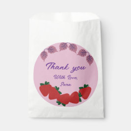 イチゴ誕生日パーティー フェイバーバッグ