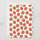 イチゴ誕生日招待状サマーイチゴ 招待状 (裏面)