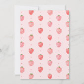 イチゴ誕生日招待状 |ベリー誕生日 招待状 (裏面)