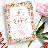 イチゴ誕生日招待状 招待状