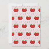 イチゴ誕生日招待状 招待状 (裏面)