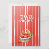 イチゴ誕生日招待状 | 誕生日2 招待状 (裏面)