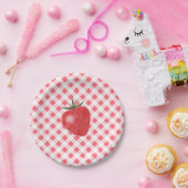 イチゴ誕生日紙プレート ペーパープレート (パーティー)