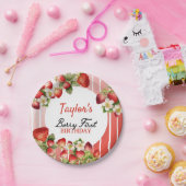 イチゴ誕生日紙プレート ペーパープレート (パーティー)