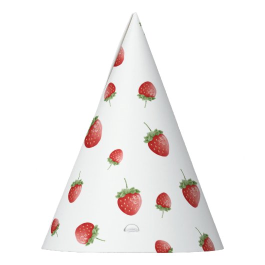 イチゴ誕生日 パーティーハット (左)