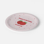 イチゴ誕生日 ペーパープレート (アングル)