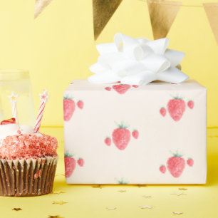 イチゴ誕生日 ラッピングペーパー