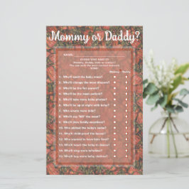 イチゴ誰（ママまたはパパ）のゲームカードを推測 便箋