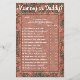 イチゴ誰（ママまたはパパ）のゲームカードを推測 便箋