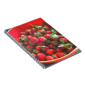 イチゴ赤い果実写真 ノートブック (右側)