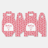 イチゴ赤ちゃんシャワーありがとうお願いボックス フェイバーボックス (見開き)