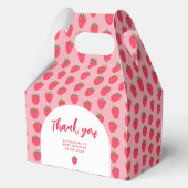 イチゴ赤ちゃんシャワーありがとうお願いボックス フェイバーボックス (裏面)