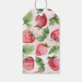 イチゴ赤ちゃんシャワーありがとう ギフトタグ (裏面)