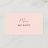 イチゴ赤ちゃんシャワーおむつラッフル エンクロージャーカード (裏面)