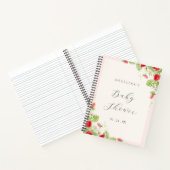 イチゴ赤ちゃんシャワーギフトリストノート ノートブック (内部)