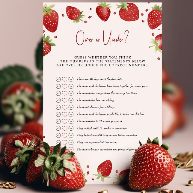 イチゴ赤ちゃんシャワーゲームの前後？ (クリエイターアップロード済み)